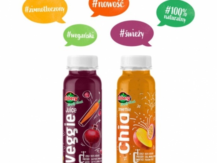 Nowość! Veggie Juice i Chia Smoothie - marka Eisberg wprowadza dwa nowe smaki!